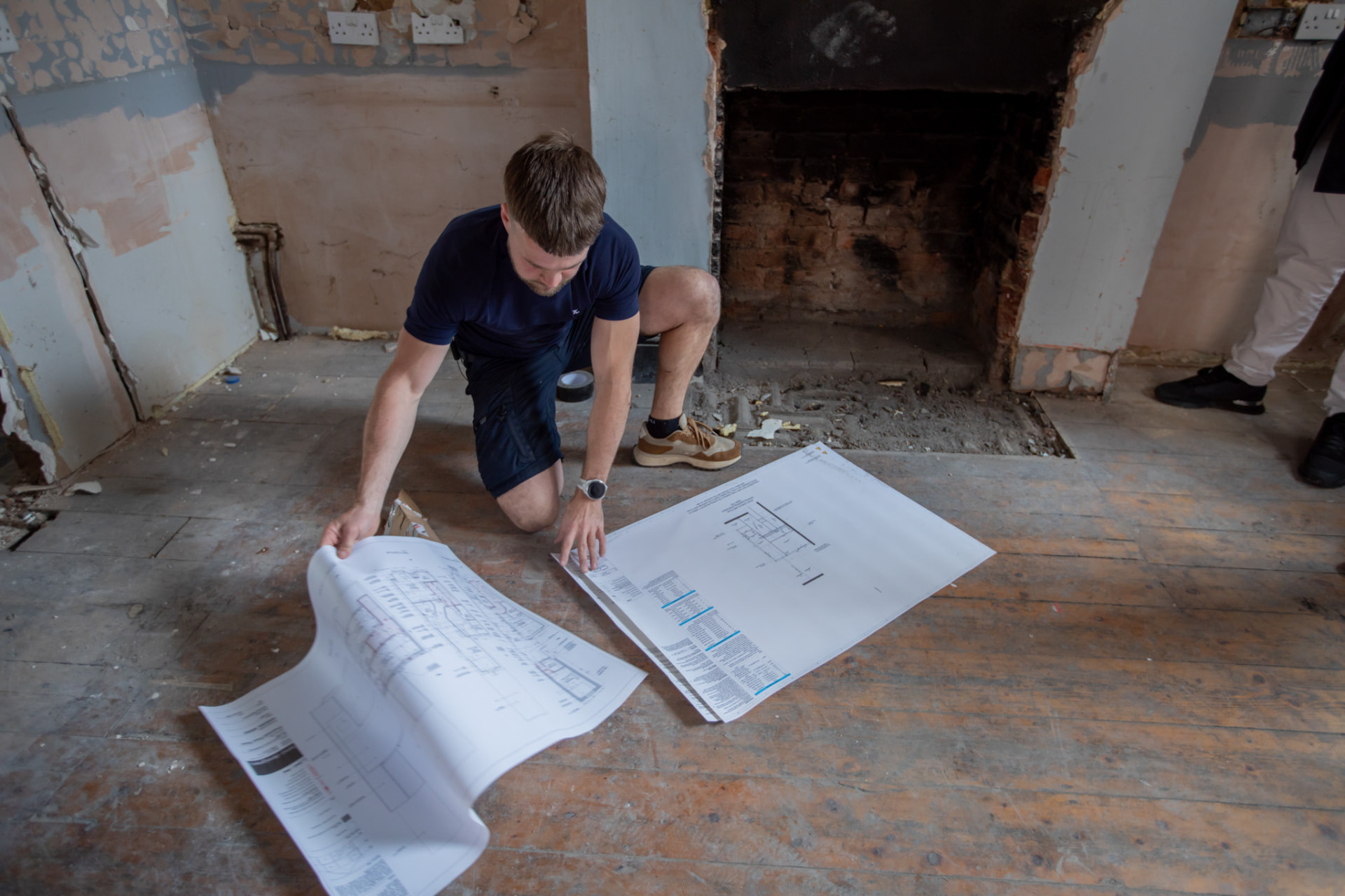 Laburnham Grove — new rear extension brickwork underway